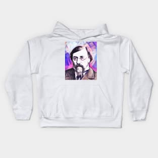 Nikolay Chernyshevsky Pink Portrait | Nikolay Chernyshevsky Artwork 8 Kids Hoodie